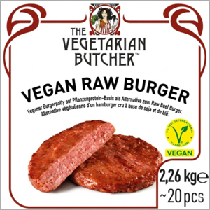 The Vegetarian Butcher Raw Burger, vegan, tiefgekühlt, 20 x 113 g The Vegetarian Butcher Raw Burger, vegan, tiefgekühlt, 20 x 113 g