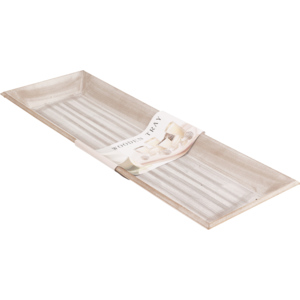 Tablett aus Holz, grau, 60 x 20 cm Tablett aus Holz, grau, 60 x 20 cm