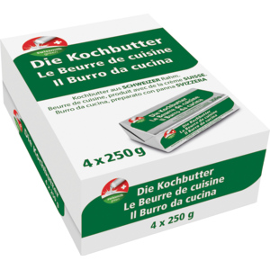 Die Kochbutter, 4 x 250 g Die Kochbutter, 4 x 250 g