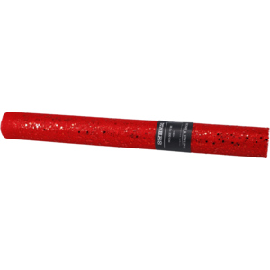 Dekostoff mit Pailletten, rot, 38 x 200 cm Dekostoff mit Pailletten, rot, 38 x 200 cm