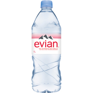 Evian ohne Kohlensäure PET, 6 x 1 l Evian ohne Kohlensäure PET, 6 x 1 l
