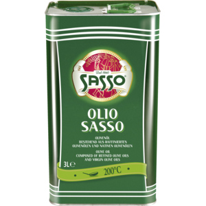 Sasso Olivenöl raffiniert, 3 l Sasso Olivenöl raffiniert, 3 l