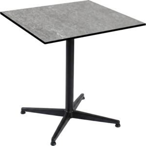 HPL Tisch Grigrio Granite, 70 x 70 cm, untergestell schwarz HPL Tisch Grigrio Granite, 70 x 70 cm, untergestell schwarz