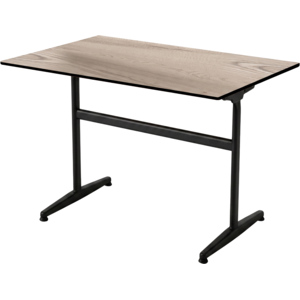 HPL Tisch Rustic Oak, 120 x 80 cm, untergestell schwarz HPL Tisch Rustic Oak, 120 x 80 cm, untergestell schwarz