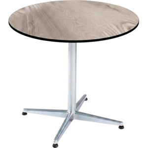HPL Tisch Rustic Oak, ⌀ 70 cm, untergestell galvanisch HPL Tisch Rustic Oak, ⌀ 70 cm, untergestell galvanisch