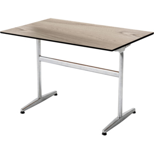 HPL Tisch Rustic Oak, 120 x 80 cm, untergestell galvanisch HPL Tisch Rustic Oak, 120 x 80 cm, untergestell galvanisch