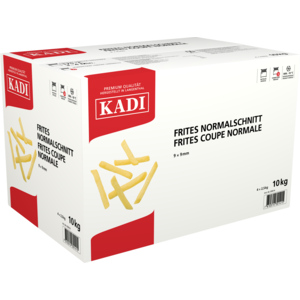 Kadi Pommes Frites Normalschnitt, TK, 9 x 9 mm, 10 kg