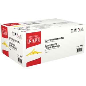 Kadi Super Wellenfrites mit Schale, 9 x 9 mm, TK, 2 x 2,5 kg Kadi Super Wellenfrites mit Schale, 9 x 9 mm, TK, 2 x 2,5 kg