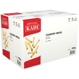 Kadi Country Frites mit Schale TK, 12 x 12 mm, 4 x 2,5 kg Kadi Country Frites mit Schale TK, 12 x 12 mm, 4 x 2,5 kg