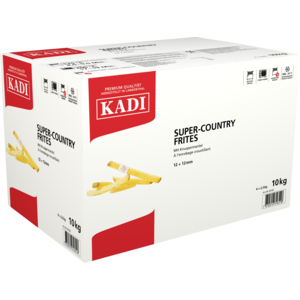 Kadi Super-Country-Frites mit Schale, 12 x 12 mm, TK,  4 x 2,5 kg