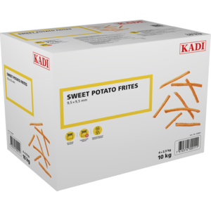 Kadi Sweet Potato Frites, 9,5 mm, TK, 2,5 kg Kadi Sweet Potato Frites, 9,5 mm, TK, 2,5 kg