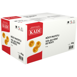 Kadi Rösti-Pastetli, TK, ca. 56 x 71,5 g / 4 kg Kadi Rösti-Pastetli, TK, ca. 56 x 71,5 g / 4 kg