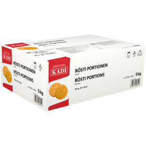 Kadi Rösti-Portionen rund, TK, 30 x 167 g / 5 kg