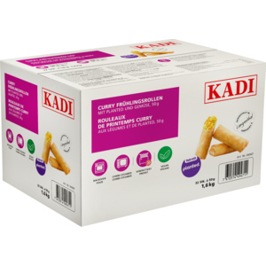 Kadi Frühlingsrollen mit Curry, TK, 32 x 50 g / 1,6 kg