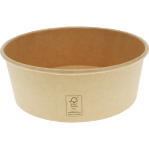 Quality Salatschale PP braun rund FSC, 1300 ml, Pack zu 50 Stück Quality Salatschale PP braun rund FSC, 1300 ml, Pack zu 50 Stück