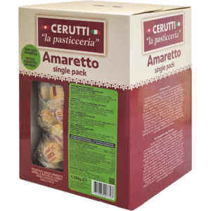 CERUTTI "la pasticceria" Amaretto weich einzelverpackt ca. 175 Stk., 1.2 kg CERUTTI "la pasticceria" Amaretto weich einzelverpackt ca. 175 Stk., 1.2 kg