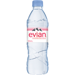 Evian ohne Kohlensäure PET, Pack zu 4 x 6 Flaschen x 50 cl