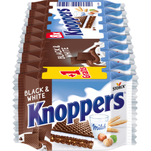 Knoppers assortiert, 24 x (9 x 25 g) - 8 +1 Gratis