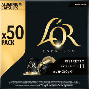 L'OR Ristretto, Kapseln, 5 x 50 Stück