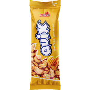 Nectaflor Quix Noci di acagiù e arachidi al miele e sale, 40 g