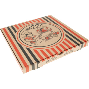 Economy Pizzakarton Mod. A , 32 x 32 x 3 cm, Pack zu 100 Stück