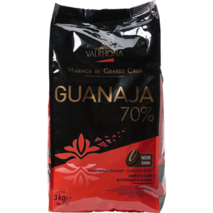 Valrhona Couverture Guanaja, 70% Kakao, Bohnen, 3 kg