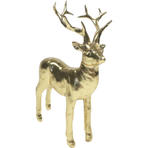 Hirsch aus Polyresin, gold, 12 x 18 cm Hirsch aus Polyresin, gold, 12 x 18 cm