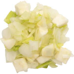 Gemüsemischung Mirepoix hell, 20 x 20 mm, 1 kg Gemüsemischung Mirepoix hell, 20 x 20 mm, 1 kg