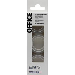 Office Klebefilm 10 m x 19 mm Pack zu 3 Stück Office Klebefilm 10 m x 19 mm Pack zu 3 Stück