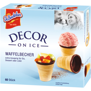 De Beukelaer Waffelbecher, 60 Stück De Beukelaer Waffelbecher, 60 Stück