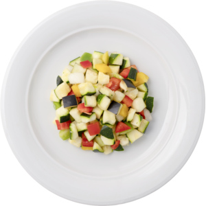 Ratatouille rissollée, 14 x 14 x 14 mm, 3 kg Ratatouille rissollée, 14 x 14 x 14 mm, 3 kg