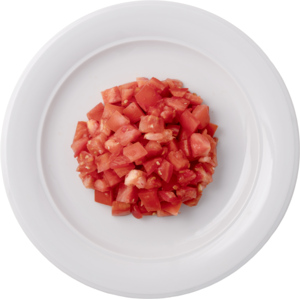 Tomaten rissolée, 14 x 14 x 14 mm, 1 kg Tomaten rissolée, 14 x 14 x 14 mm, 1 kg