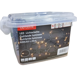 LED Lichterkette, mit 600 LED, Outdoor, 36 m LED Lichterkette, mit 600 LED, Outdoor, 36 m