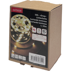 LED Lichterkette dew drop, mit 500 LED, Outdoor, 50 m