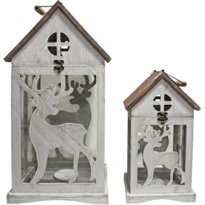 Laterne Haus Rentier Set Laterne Haus Rentier Set