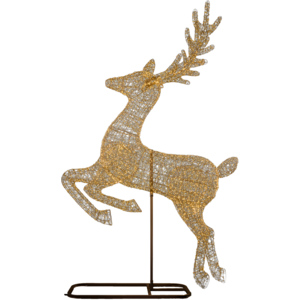 LED Rentier, gold, mit 8300 LED, Outdoor, 287 cm LED Rentier, gold, mit 8300 LED, Outdoor, 287 cm