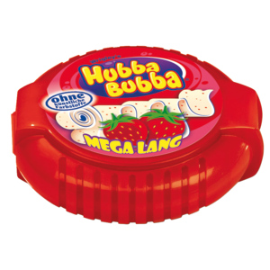 Hubba Bubba Bubble Tape, Sweety Strawberry, 12 x 56 g