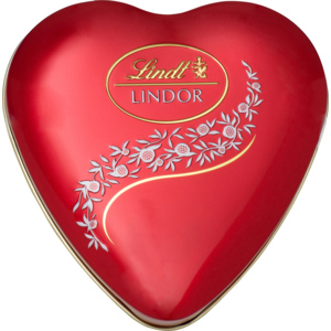 Lindor Metallherzdose Milch, 62 g