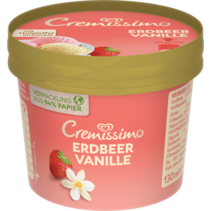 Cremissimo Erdbeer Vanille, 24 x 130 ml