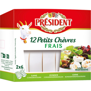 Président Petits Chèvres, 12 Stücke, 200 g Président Petits Chèvres, 12 Stücke, 200 g