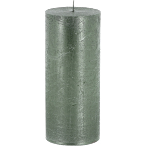 Zylinderkerze Rustico lackiert, 60 x 140 mm, 50 h, grün Zylinderkerze Rustico lackiert, 60 x 140 mm, 50 h, grün