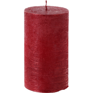 Zylinderkerze Rustico lackiert, 60 x 140 mm, 50 h, rot Zylinderkerze Rustico lackiert, 60 x 140 mm, 50 h, rot