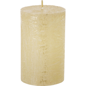 Zylinderkerze Rustico lackiert, 60 x 100 mm, 35 h, gold Zylinderkerze Rustico lackiert, 60 x 100 mm, 35 h, gold