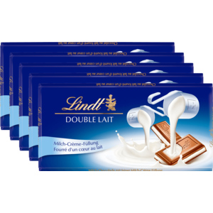 Lindt Double Lait, 5 x 100 g Lindt Double Lait, 5 x 100 g
