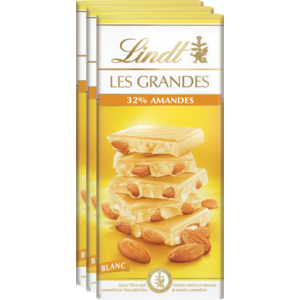Lindt Les Grandes Amandes Blanc, 3 x 150 g
