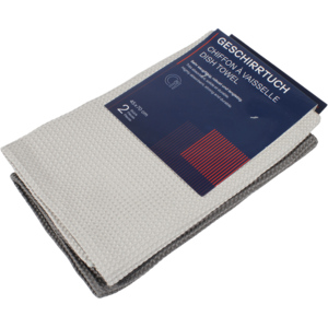 Microfaser Geschirrtuch, 45 x 70 cm, grau / anthrazit Microfaser Geschirrtuch, 45 x 70 cm, grau / anthrazit