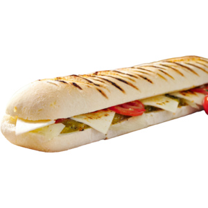 Panini Pesto Tomate Mozzarella, einzel verpackt, tiefgekühlt, 18 x 210 g