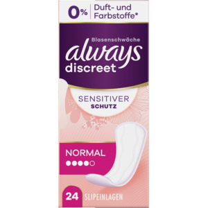 Always Discreet Slipeinlage Sensitive Normal, 24 Stück Always Discreet Slipeinlage Sensitive Normal, 24 Stück