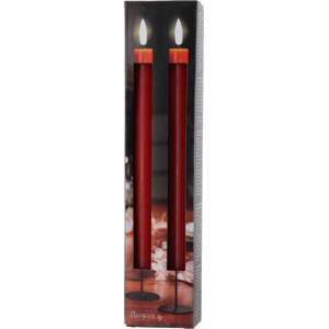 Stabkerze LED Novita, rot, 2 Stück Stabkerze LED Novita, rot, 2 Stück