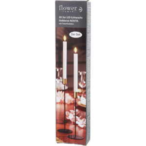 Stabkerze LED Novita, weiss, 2 Stück Stabkerze LED Novita, weiss, 2 Stück